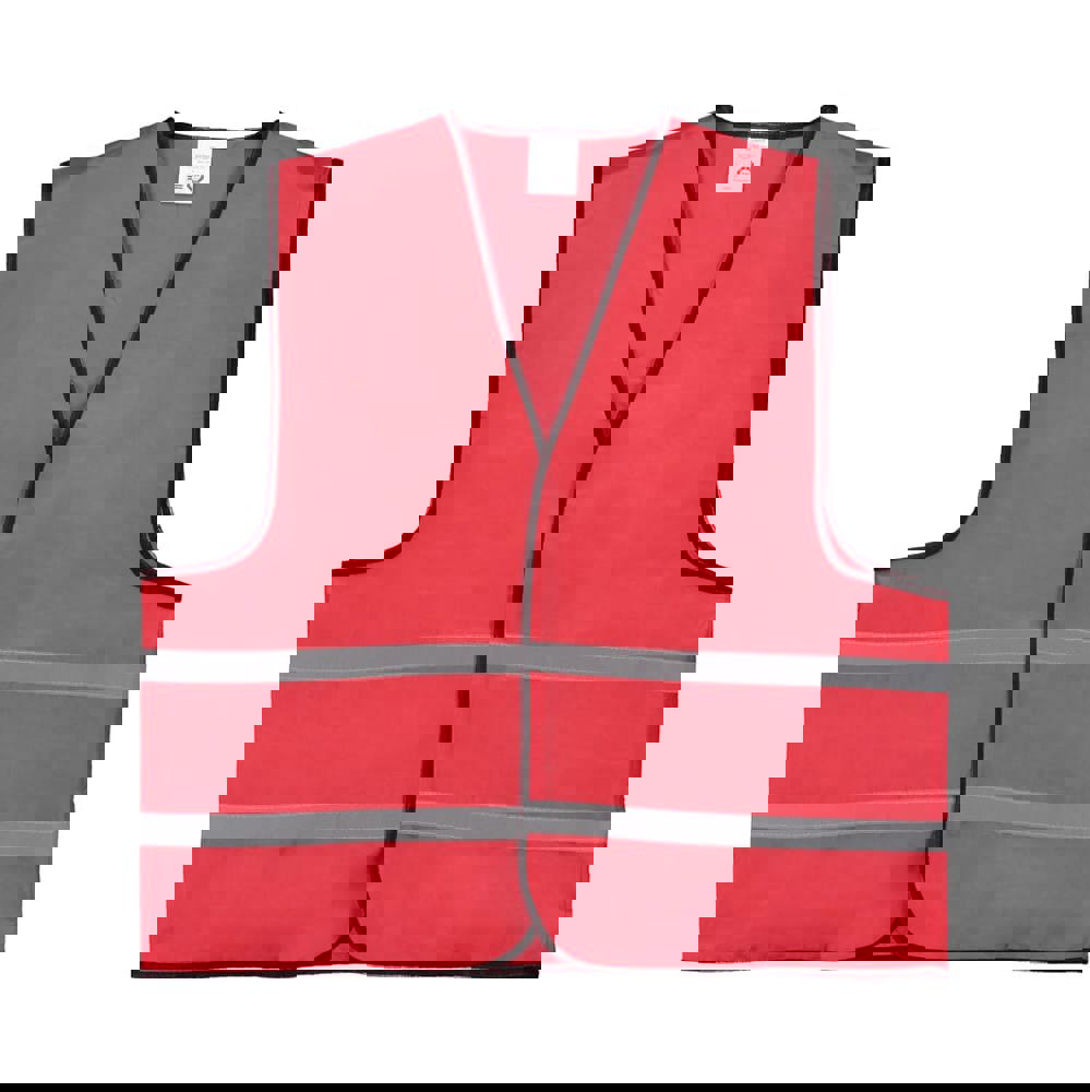 Bunte Sicherheitsweste - Rot (PMS 199c) / Rot
