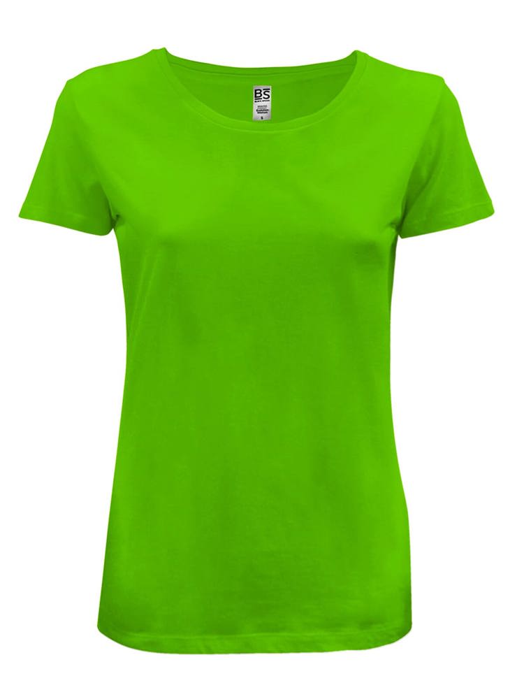 BS Evolution Damen-T-Shirt, 150 g/m2, 100 % Bio-Baumwolle - Grün