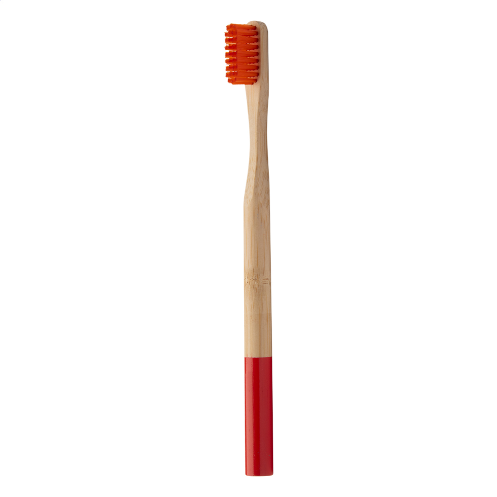 ColoBoo - Bambus-Zahnbürste - rot/natur