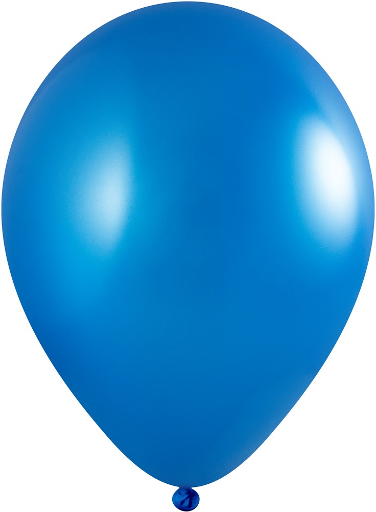 Ballons ohne Druck 85/95 cm - Ø 33 cm - 11 inch - Dunkelblau Metallic (2450) (± PMS 300)