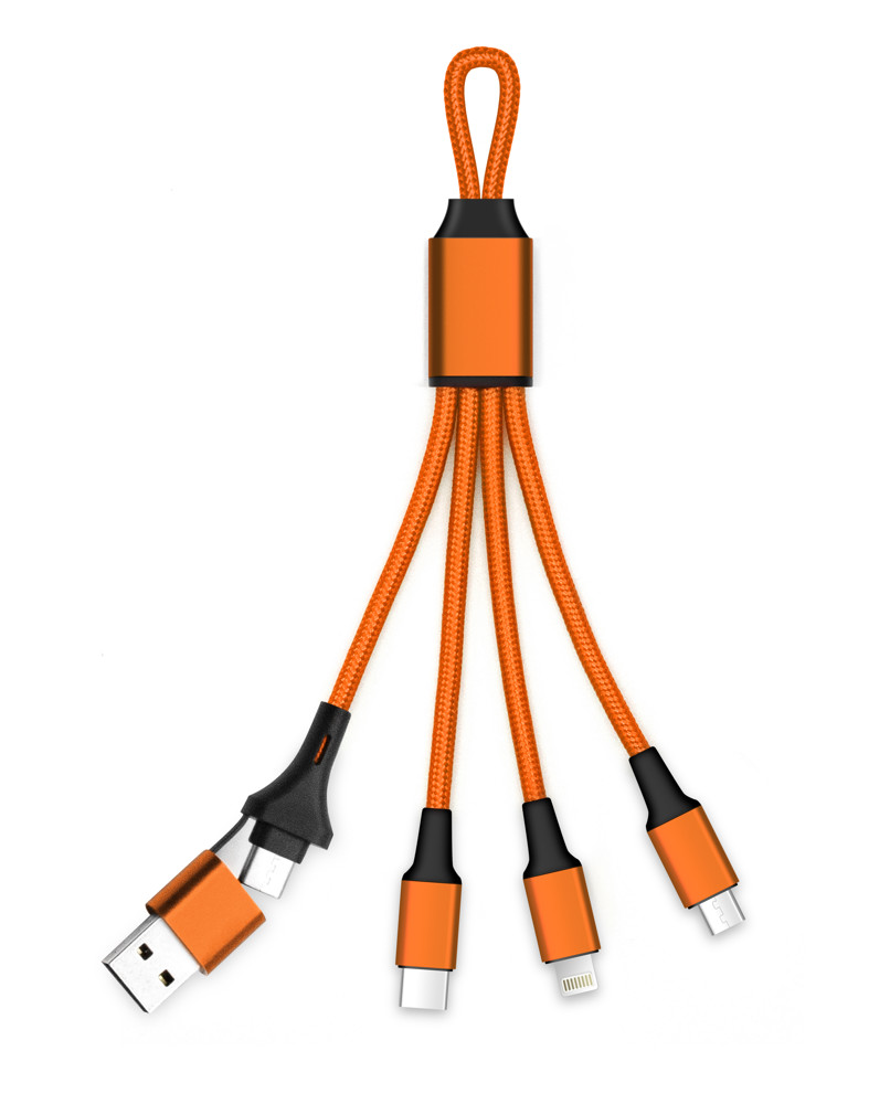 5-in-1 Ladekabel Mini - Orange