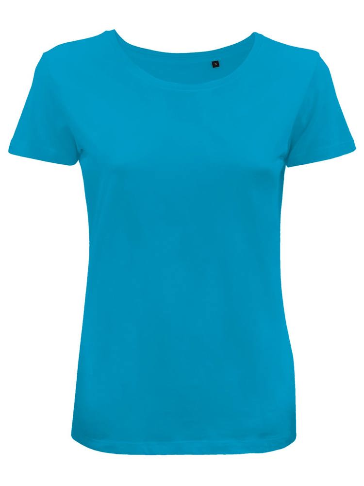BS Moon Damen-T-Shirt, 150 g/m2, 100 % Bio-Baumwolle - Turquoise