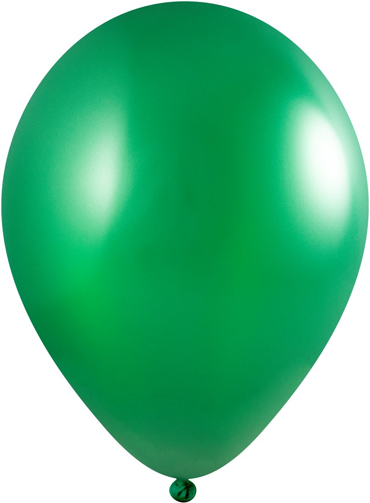 Ballons ohne Druck 85/95 cm - Ø 33 cm - 11 inch - Dunkelgrün Metallic (2460) (± PMS 341)