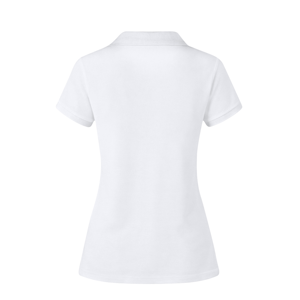 Erwachsene Frauen Weiß Polo-Shirt Koupan