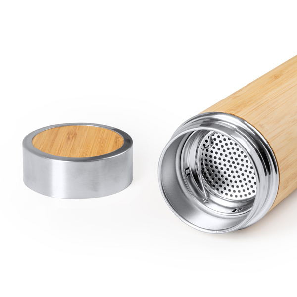 BAMBUS-WASSERFLASCHE KINATA S/EINHEITSGRÖSSE GREIGE