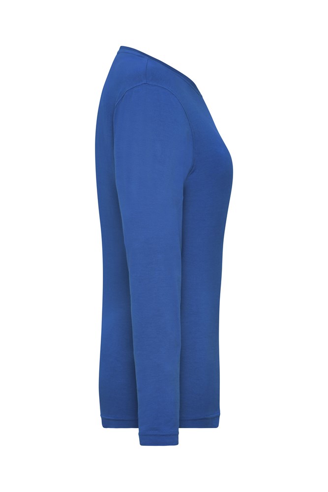 Ladies' ORGANIC Stretch-Longsleeve Work - SOLID -   OCS Blended