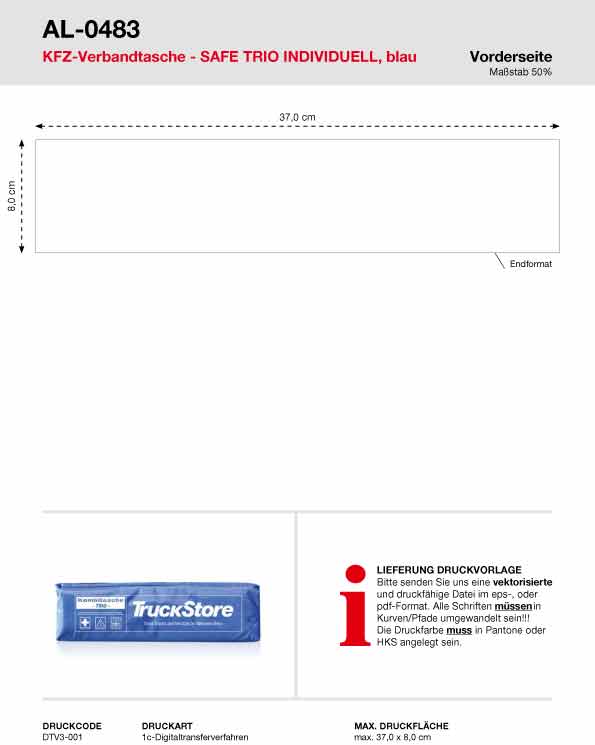 Allflash KFZ-Verbandtasche, SAFE TRIO INDIVIDUELL