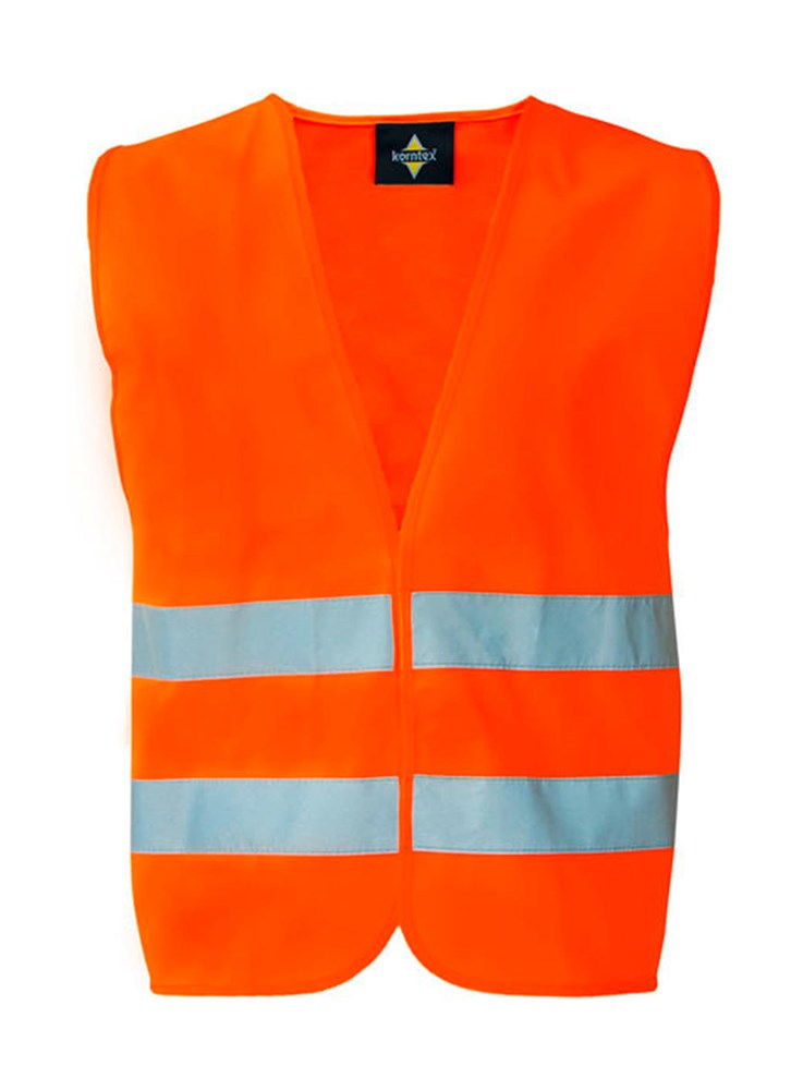 Basic Car Safety Vest for Print "Karlsruhe" - orange