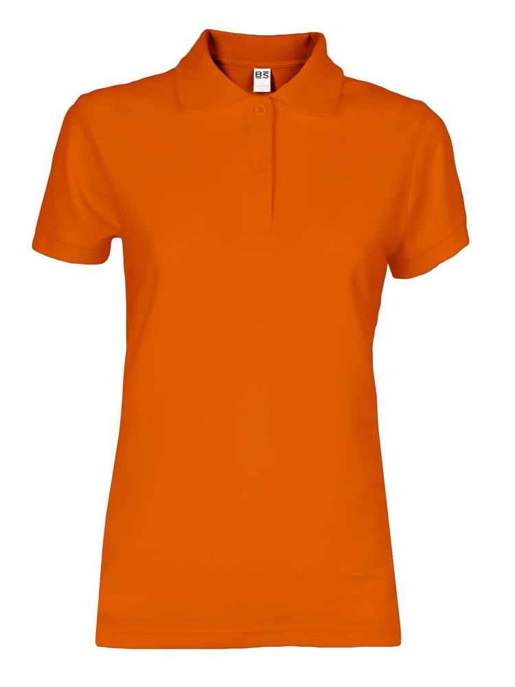 BS Evolution Damenpolo, 180 g/m2, 100 % Baumwolle - Orange (PMS 1585C)