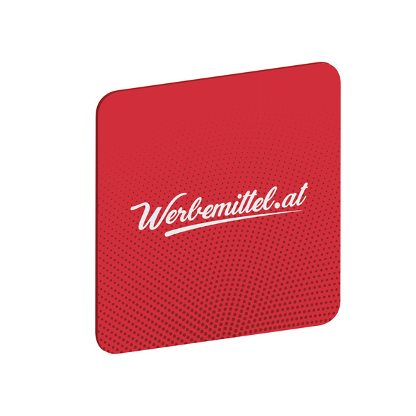 Bierdeckel beidseitig bedruckt, quadratisch