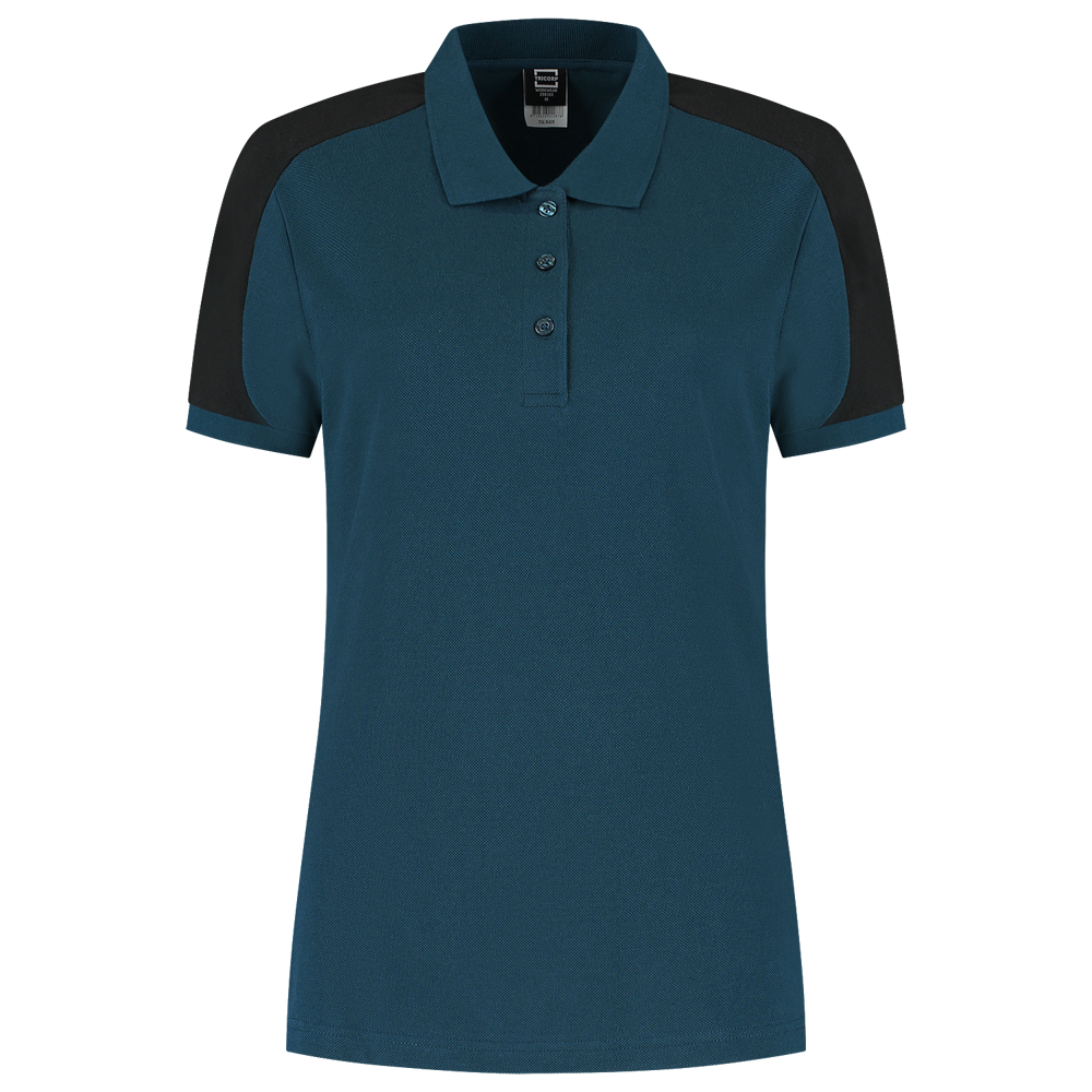 Poloshirt Bicolor Redefined Damen - TealBlack
