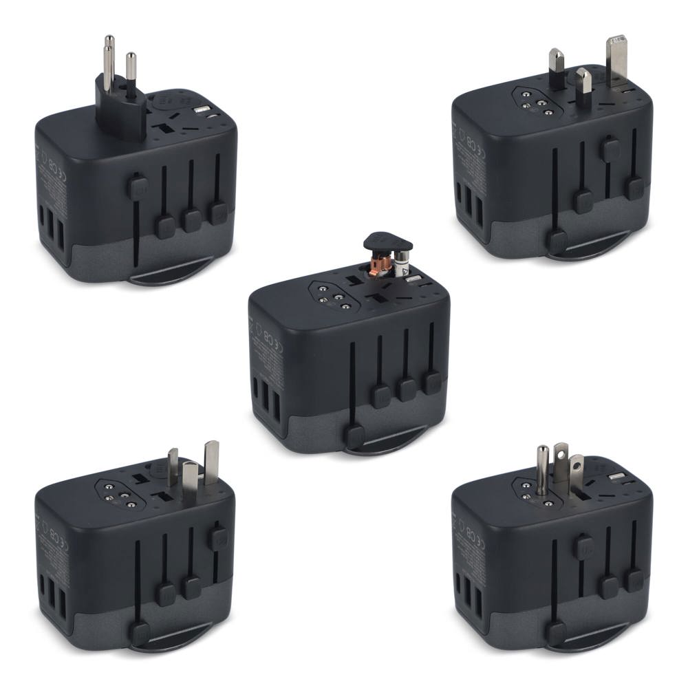  PowerPro Reiseadapter aus recyceltem Kunststoff