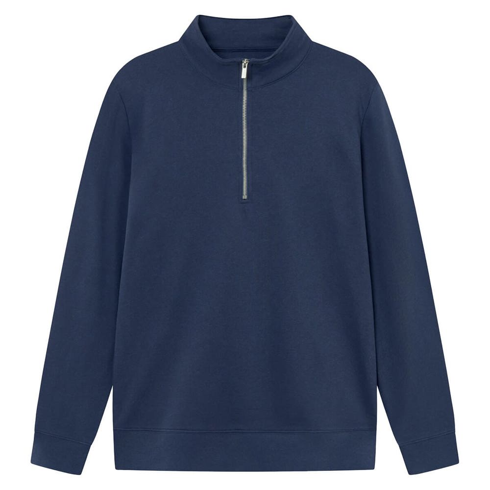 Brickstone Unisex Pullover mit halbem Reißverschluss, 280 gr/m² - Navy (PMS533C) / Navy