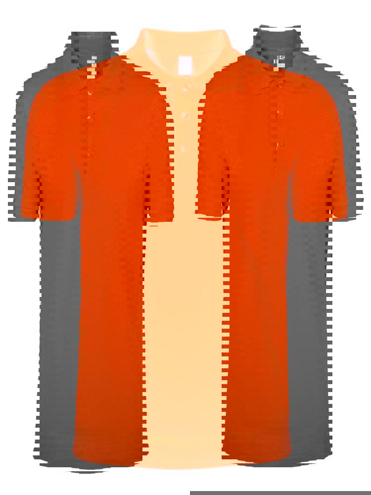 BS Evolution Polo, 180 g/m2, 100 % Baumwolle - Orange (PMS 1585C)