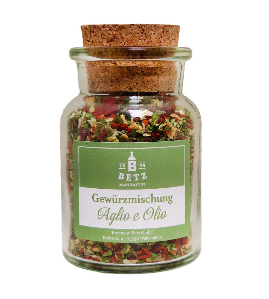 Aglio Oglio Gewürzmischung im Korkenglas, 50 g