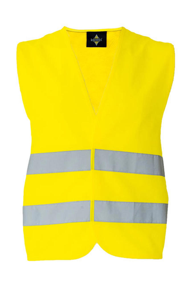 Basic Car Safety Vest for Print "Karlsruhe" - Yellow