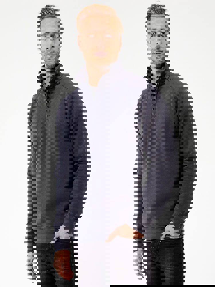 BS Sirio Pullover mit halbem Reißverschluss, 280 gr/m²