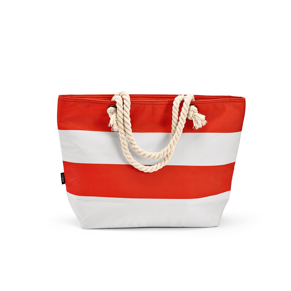 Athens 15L Kühltasche, rPET. Tasche und Tragegriffen aus recy.Baumwolle - Rot