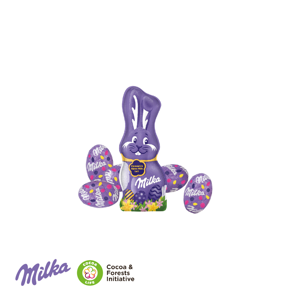 3D Präsent "Transporter" Ostern mit Milka Schokoladenmischung