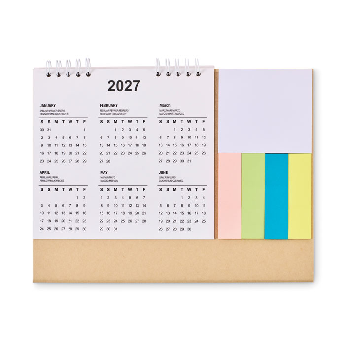 CALENDOO - Tischkalender mit Memoblock