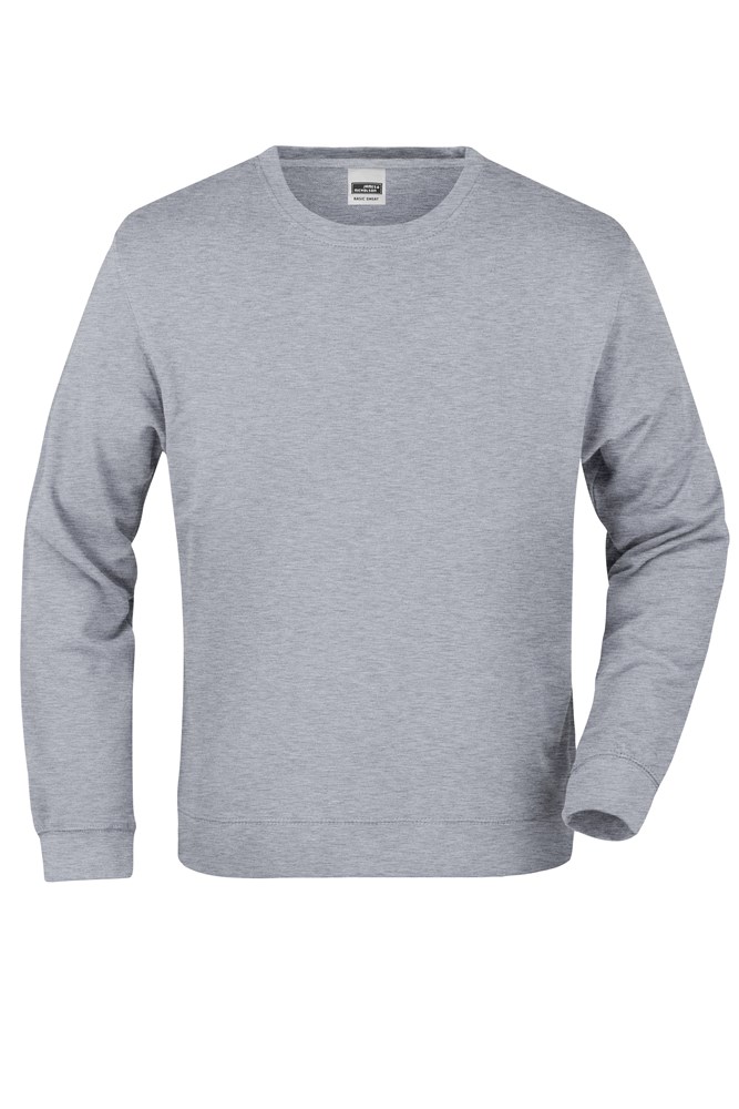 Basic Sweat - Grey-heather (ca. Pantone CoolGray1C)