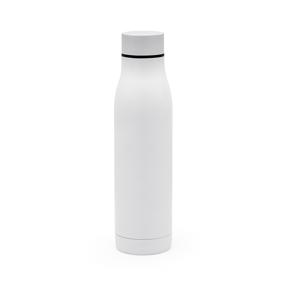 Acuara Trinkflasche aus recy.Edelstahl, 630 ml. Doppelwandig - Weiß