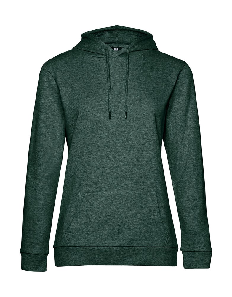 #Hoodie /women French Terry - Heather Dark Green