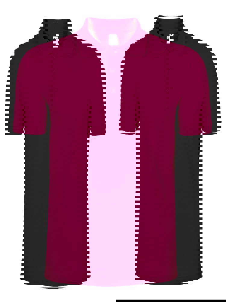 BS Evolution Polo, 180 g/m2, 100 % Baumwolle - Weinrot (PMS 7428C)