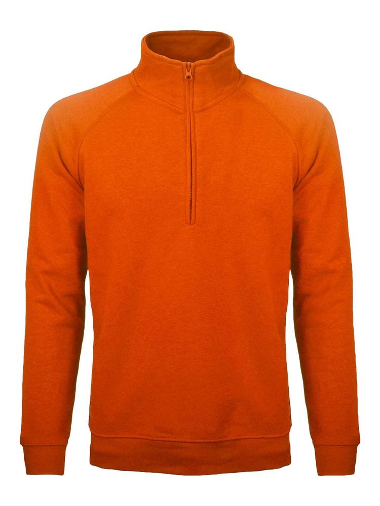 BS Sirio Pullover mit halbem Reißverschluss, 280 gr/m² - Orange (PMS 1585C)