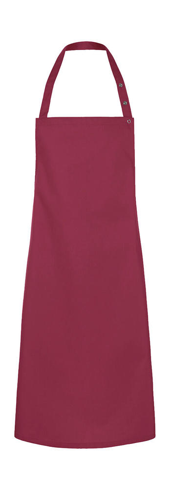 Bib Apron Press Stud Santorini - Dark Red