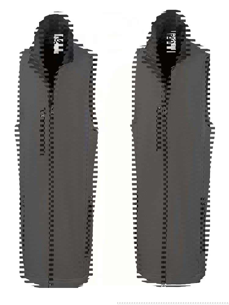 BS Traveller Softshell-Körperwärmer, 275 g/m2, 96 % Polyester / 4 % Elasthan - Dunkelgrau (PMS 7540C)