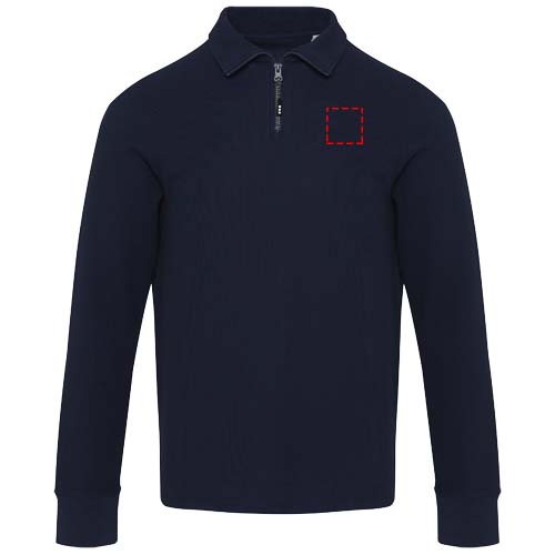 Apollo Langarm Poloshirt Unisex mit Reißverschluss