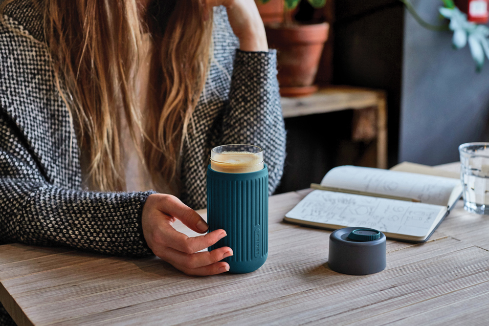 Black+Blum Glas-Reisebecher 340ml