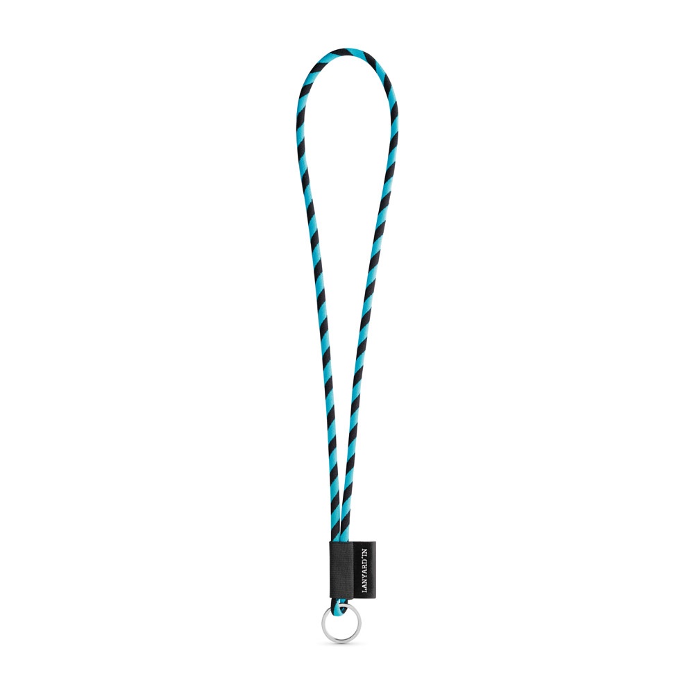 75093. Lanyard Tube Long Set I. Standardmodelle - 353 - Schwarz, Hellblau