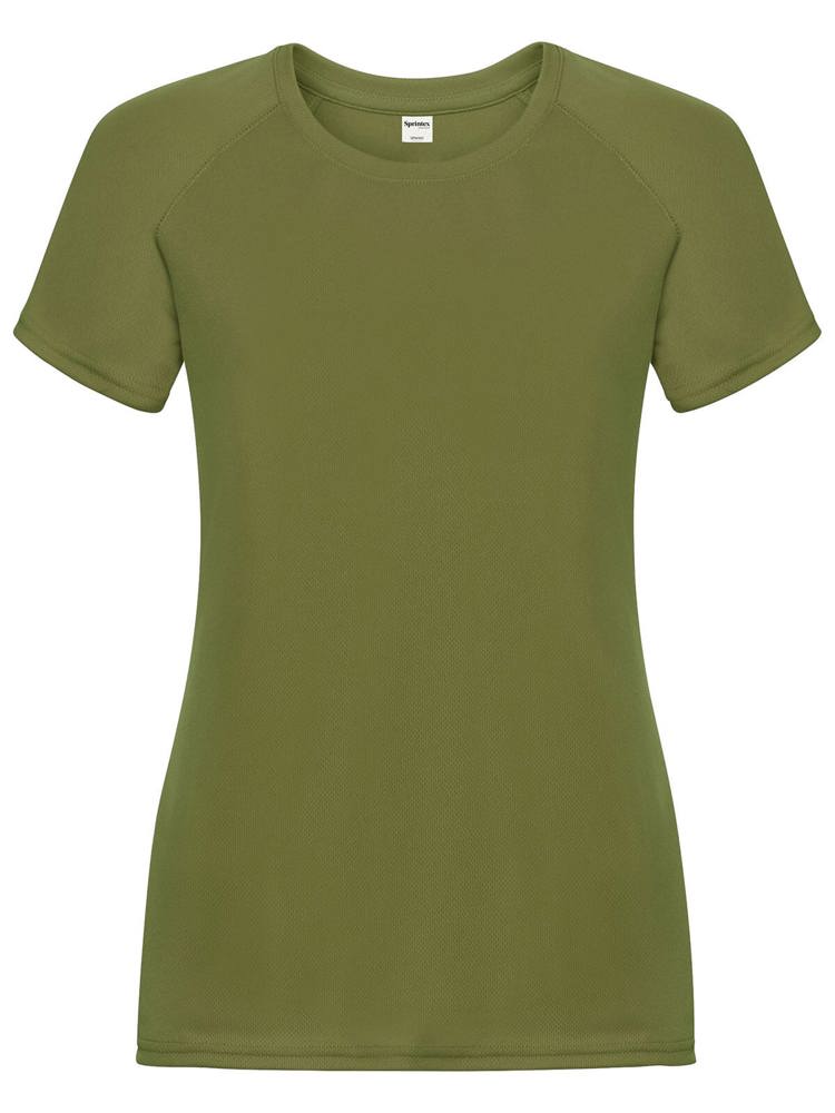 SP Run Damen-Sportshirt, 140 g/m2, 100 % Polyester - Olivgrün