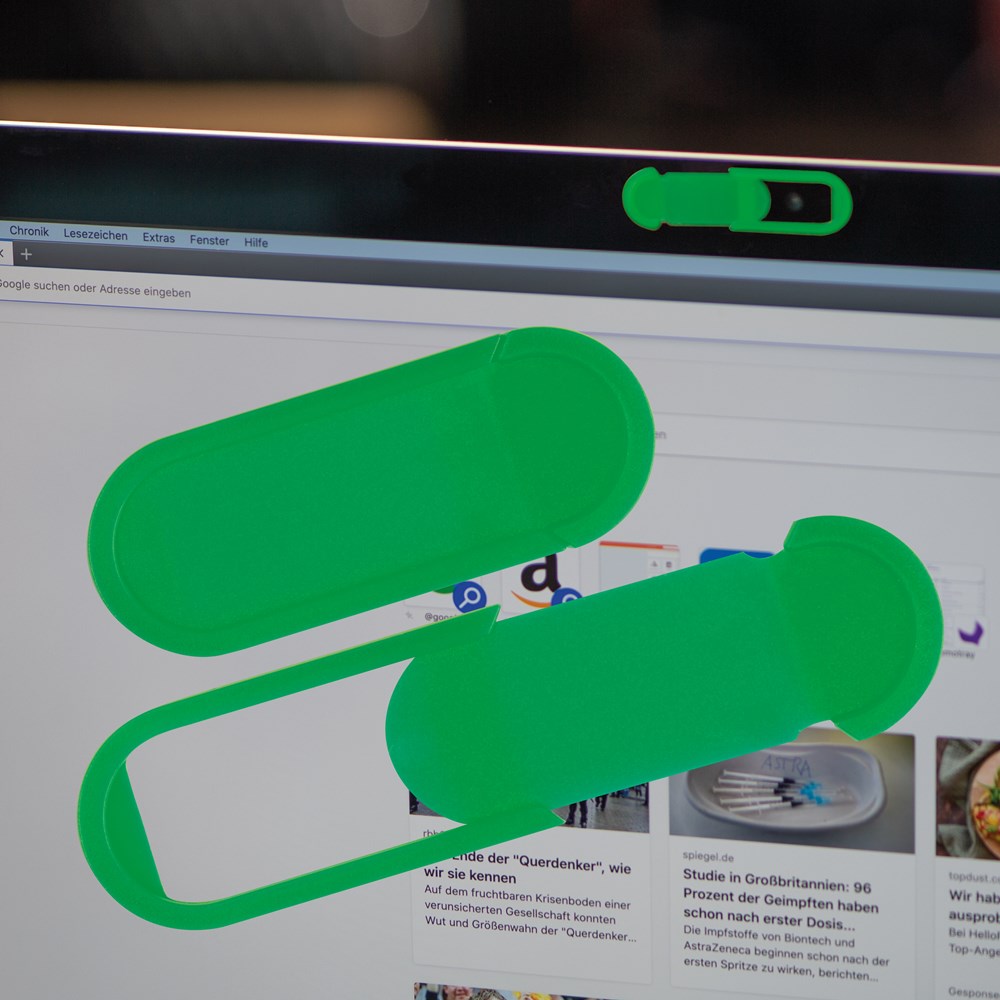 Abdeckung für die Webcam Computer/Laptop VIVIAN - grün