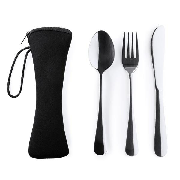 BESTECK-SET BELVER S/EINHEITSGRÖSSE BLACK