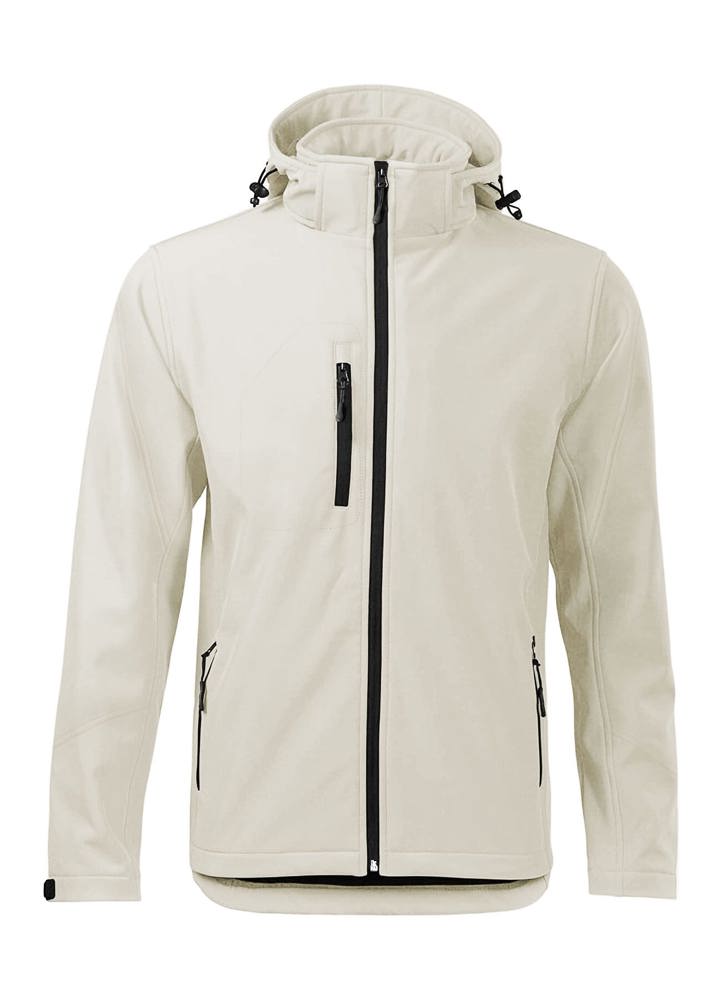 BS Storm Softshell-Jacke, 340 g/m2, 96 % Polyester / 4 % Elastan - Helles Weiß (12-0304 TPG)