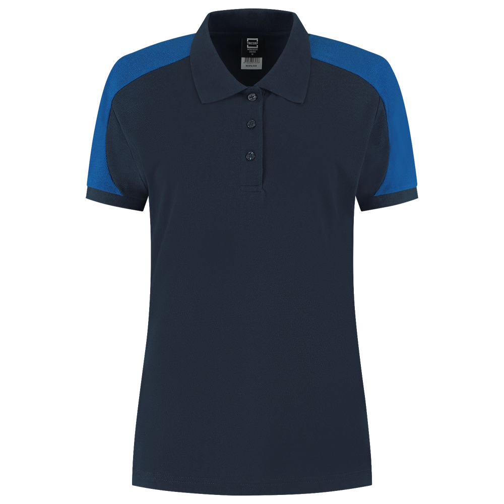 Poloshirt Bicolor Redefined Damen - InkRoyalblue