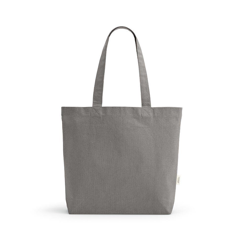 Aconcagua Einkaufstasche recy.Baumwolle (280 g/m²). Mit Bodenfalte - Grau