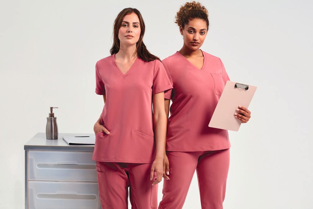 NN310X - Tunika mit Stretchanteil und kurzen Ärmeln, Damen