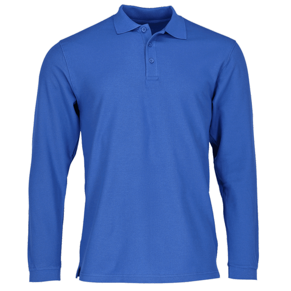 633100 - Premium Langarm Polo - Royal