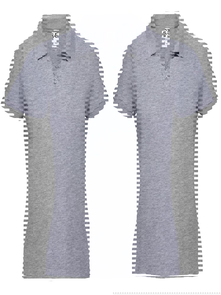 BS Evolution Damenpolo, 180 g/m2, 100 % Baumwolle - Grau-meliert (PMS Cool Grey 7C)