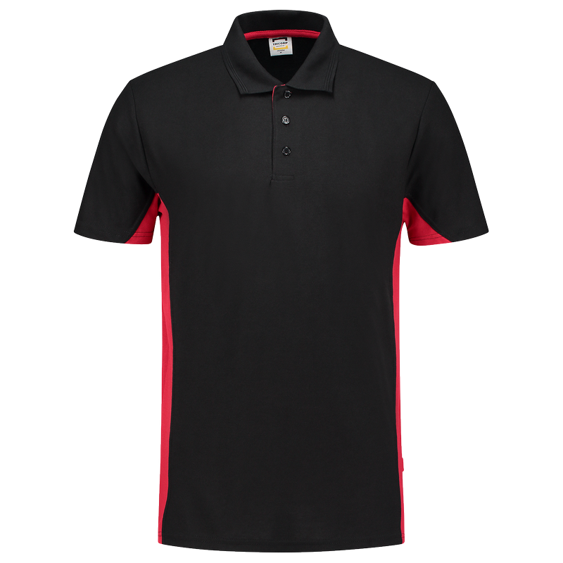 TRICORP Poloshirt Bicolor - Black-Red