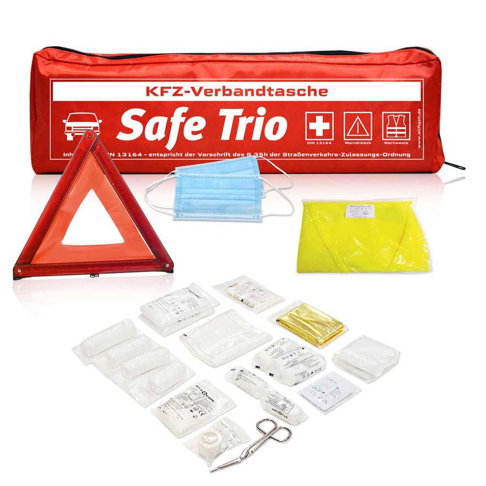 Allflash KFZ-Verbandtasche, SAFE TRIO STANDARD