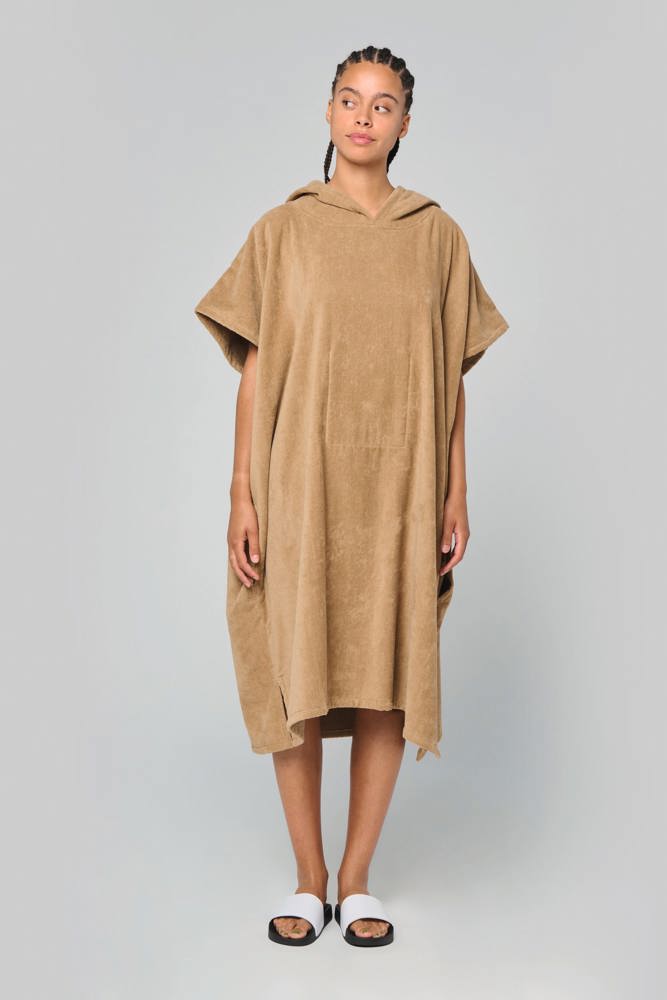 PA581X - Unisex-Frottee-Poncho mit Kapuze