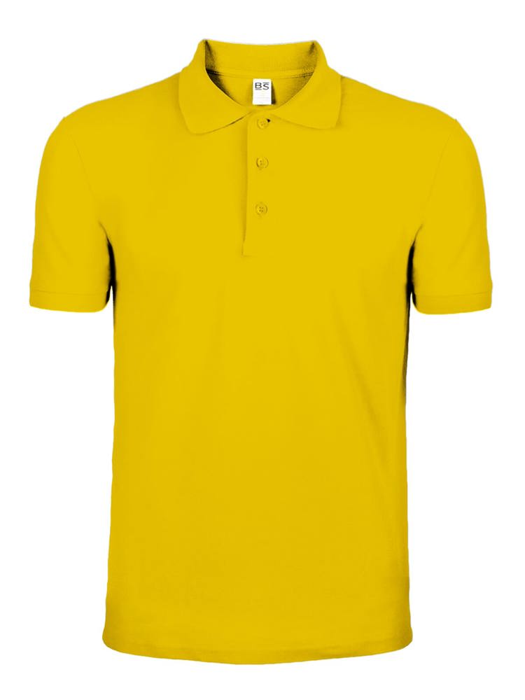 BS Evolution Polo, 180 g/m2, 100 % Baumwolle - Gold (PMS 114C)