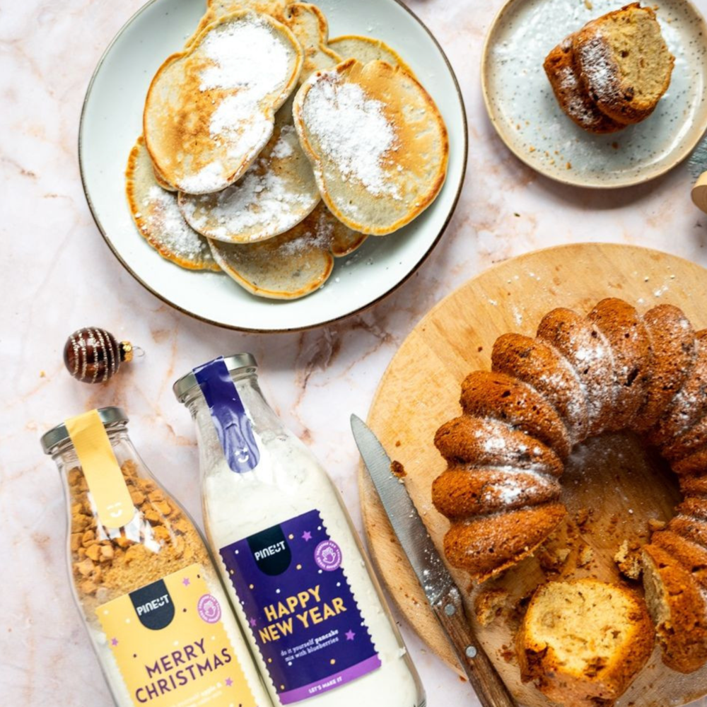 Kuchen | Flasche | Happy New Year Pancakes