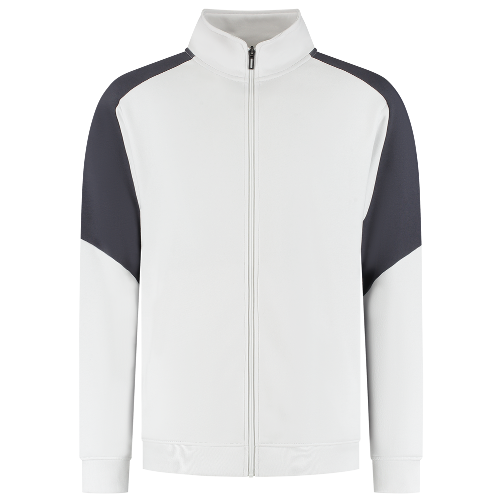 Sweatjacke Bicolor Redefined - WhiteAnthracite