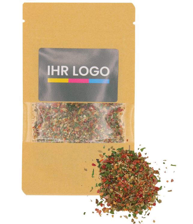 Bruschetta Gewürz verpackt im Doypack Beutel klein Natur